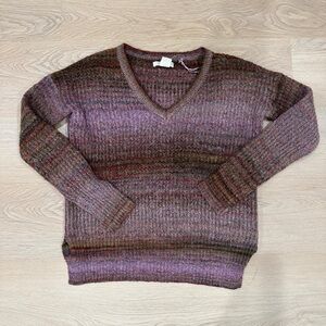 Christian Siriano Multicolor V-Neck Sweater